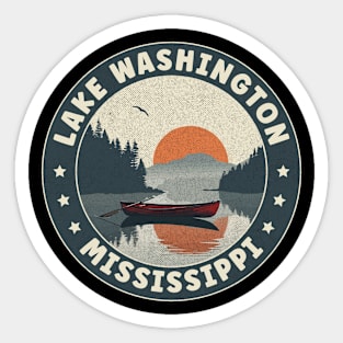 Lake Washington Mississippi Sunset Sticker